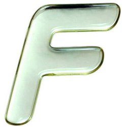 SM60-F [クリスタルメタル文字 F 60x1mm]