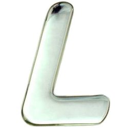 SM60-L [クリスタルメタル文字 L 60x1mm]