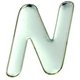 SM60-N [クリスタルメタル文字 N 60x1mm]