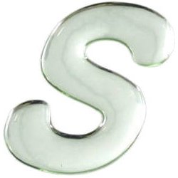 SM60-S [クリスタルメタル文字 S 60x1mm]