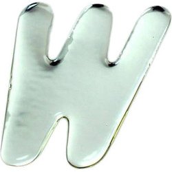 SM60-W [クリスタルメタル文字 W 60x1mm]