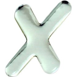 SM60-X [クリスタルメタル文字 X 60x1mm]