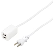 USBタップ 2ポート 2.4A 1m ホワイト H72012UWH