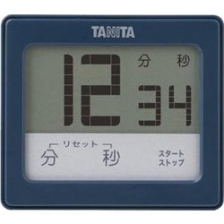 防水タッチパネルタイマー 最大表示：99分59秒 カウントダウン/カウントアップ方式 リピート機能搭載 防水性能IPX7 マグネット付き ブルー TD-414-BL