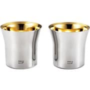 YJ2445 [磨き屋シンジケート 二重ロックタンブラー 320mL（内面金メッキ仕上げ） 2pcs]