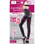 スリムウォーク(SLIM WALK) ビューアクティ(Beau-Acty) 美脚&美尻レギンス ブラック S~Mサイズ