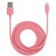 Color Cable with ライトニングコネクタ 1.3m マット/ピンク