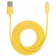 Color Cable with ライトニングコネクタ 1.3m マット/イエロー