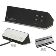 約縦9.07×横19.87×厚6.48cm humor AC USB Type-Cタップ ブラック