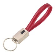 キーホルダーケーブルα MicroUSB レッド E-6863