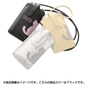 SK-3967 [お座りネコの2ウェイスマホケース ブラック]