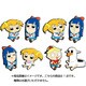 ポプテピピック ぺたん娘 トレーディングラバーストラップ 1pcs [コレクショントイ]