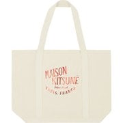 FW17U812 ECRU/RED Maison Kitsune [手提げバッグ]