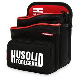 ヒューソリッド腰袋 HT-010 レッド L [ツールホルダ・バッグ]