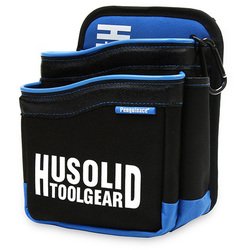 ヒューソリッド腰袋 HT-011 ブルー L [ツールホルダ・バッグ]