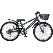 ジュニア用自転車 22インチ（型） 6段変速 オリーブ JE-22S OLIVE