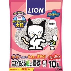 ヨドバシ.com - ライオンペット ニオイをとる紙の猫砂 大粒タイプ 10L