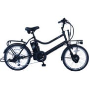 電動アシスト自転車 AQ-CC206EP E-PLUMA 20インチ(型) 6段変速 オートライト/ノーパンクタイヤ 搭載 Mブラック
