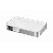 バッテリー内蔵LEDモバイルプロジェクター ホワイト Q38-WH
