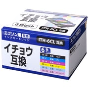 互換インクカートリッジ エプソン イチョウ ITH-6CL 6色セット(ブラック/シアン/マゼンタ/イエロー/ライトシアン/ライトマゼンタ) PP-EICITH-6P