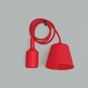 シリコン製ペンダントソケット レッド ポップライトソケット RD