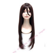 コスペディアウィッグ ロングストレート 80cm カカオブラック [ウィッグ]