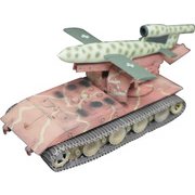 MODAS72100 [1/72スケール 塗装済み完成品 ドイツ E-100 ウェポンキャリアーw/V1 ミサイルランチャー 1946年 (迷彩)]