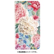 らくらくスマートフォン me F-03K 薄型デザインPUレザーケース「Design+」  Flower エレガント LP-F03KLD04