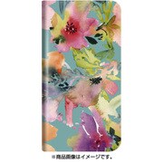 らくらくスマートフォン me F-03K 薄型デザインPUレザーケース「Design+」  Flower カラフル LP-F03KLD06