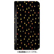 らくらくスマートフォン me F-03K 薄型デザインPUレザーケース「Design+」  雨だれ(イエロー) LP-F03KLD16