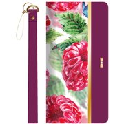 らくらくスマートフォン me F-03K フルーツ柄PUレザーフラップケース「FRUIT FLAP」ベリー LP-F03KLPFF