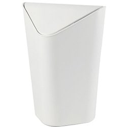 スイングフタ付 角型ゴミ箱 CORNER CAN（コーナーカンミニ） ホワイト コーナーカン M MWH
