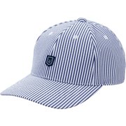 EDC1848B EVALETストライプキャップ メンズ ホワイト/ネイビー フリー（56～60cm）