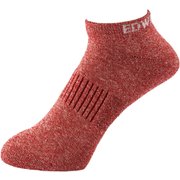 EDSS1810 メランジショートソックス メンズ 杢レッド フリー（25～27cm）