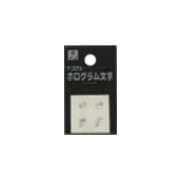 FM20-11 ホログラム文字 ;; 20x1mm [サインプレート]