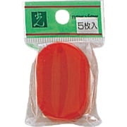 PKF31-1 小判札 サンレッド 45x30x2mm 5枚入り [サインプレート]
