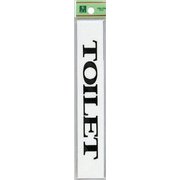 UP318-6 プレート TOILET 30x180x22mm テープ付き [サインプレート]