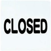 PH3030-9 プレート CLOSED 300x100x1mm テープ付き [サインプレート]