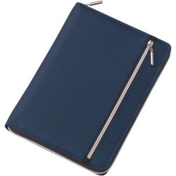 Nilon ダブルファスナーカラーマルチカバーノート A5サイズ ネイビー CN182K