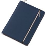 Nilon ダブルファスナーカラーマルチカバーノート A5サイズ ネイビー CN182K