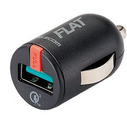 シガーチャージャー 1USBポート コンパクト QuickCharge 3.0対応 ブラック MPA-CCUQ03BK