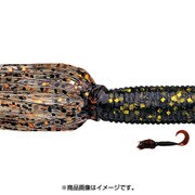 フラグラブ 4インチ 166-163 [グラブ スモーク/ブラック＆チャートリュースフレーク - スモーク/ブラック＆コパーフレーク]