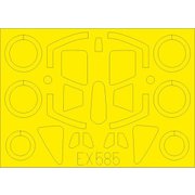 EDUEX585 [スホーイ Su-17/22UM3K 塗装マスクシール (キティーホーク用) 1/48 マスクシート]