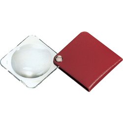 ハンディールーペ 3.5x 角型 ダークレッド 1752-150