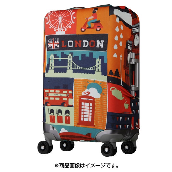 ワールドトランク WORLD TRUNK9101-M [スーツケースカバー LONDON（ロンドン柄） Mサイズ]Ω