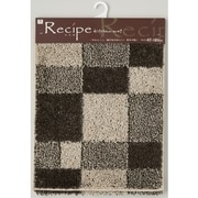 キッチンマット ランダムチェック 180×45cm アイボリー [キッチンマット]