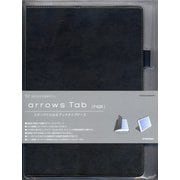 arrows Tab(F-02K) 薄型手帳ケース 横型 マグネット カーキブラック 3784F02K