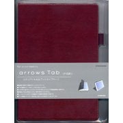 arrows Tab(F-02K) 薄型手帳ケース 横型 マグネット レッド 3785F02K