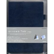 arrows Tab(F-02K) 薄型手帳ケース 横型 マグネット ネイビー 3786F02K