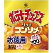 お徳用サイズ ポテトチップス リッチコンソメ 126g